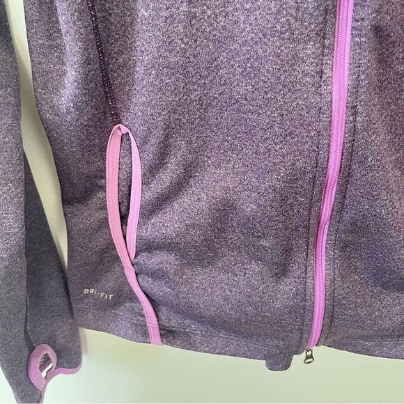 Nike Purple Dri-Fit Double Zip Activewear Running Jacket - Picture 6 of 10